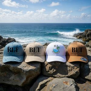(Caps / Beanies): Top it off with intention. Wear your BLT proudly.