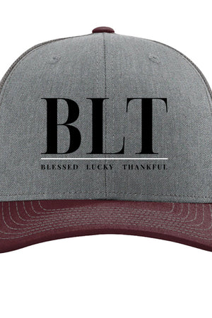Heather Grey/ Charcoal/ Maroon - FRONT